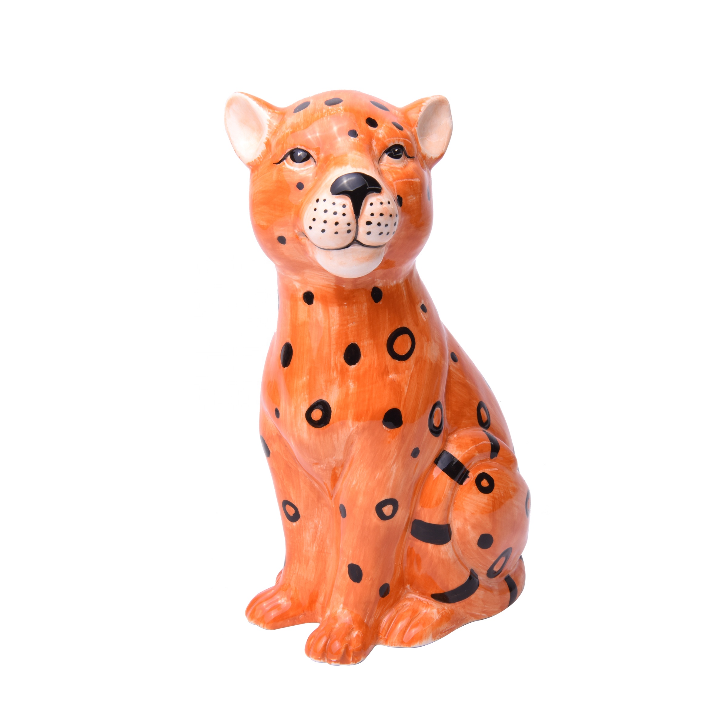 Ceramic home decoration leopard