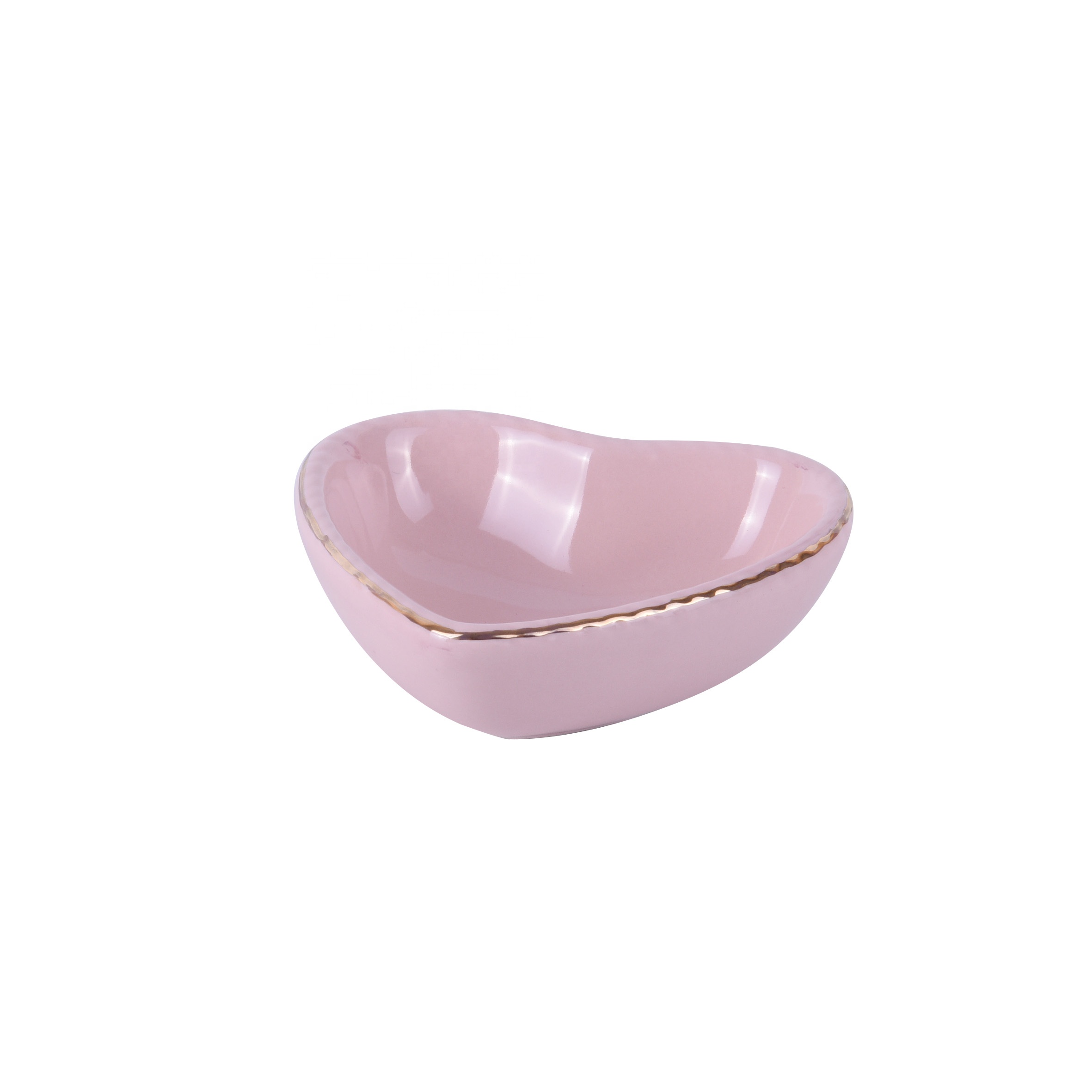 Pink Heart Shape Small Jewelry Storage Tray For Living Room Decor