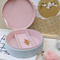 custom mirror velvet box packaging jewelry display storage boxes pink