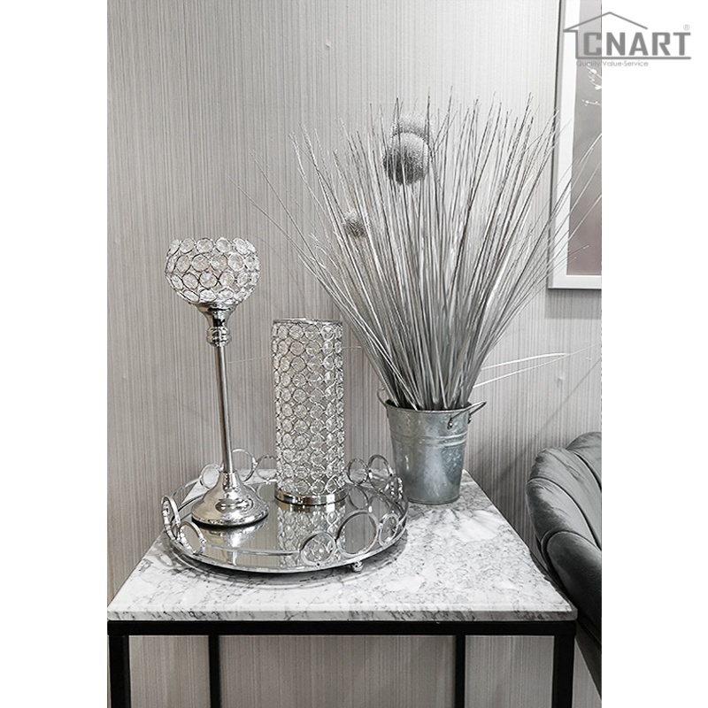 Custom metal glass mirror trays room decorative serving trays