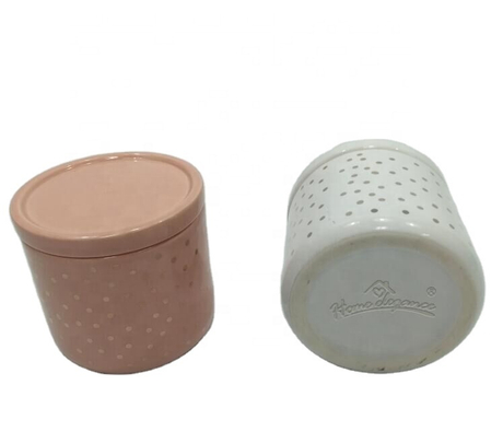 Ceramic Candlestick Holder Candle Holder with Cover Ceramic Home Decoration Luxury Easter Die Cutting Printing 1 Color