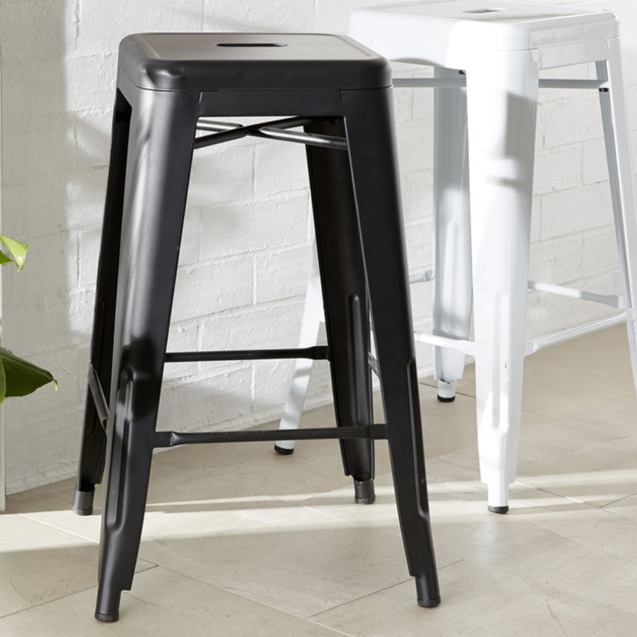 Black Color Metal Bar Stool modern bar chairs