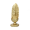 gold nordic candle holder leaf shape resin wedding candle luxury
