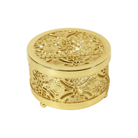 metal gold jewelry organizer storage box