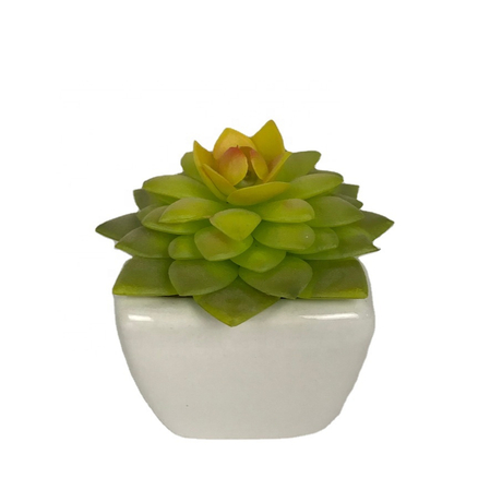 new ceramic pot artificial succulents small plants