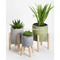 custom home garden artificial flower clay pots for desk plant