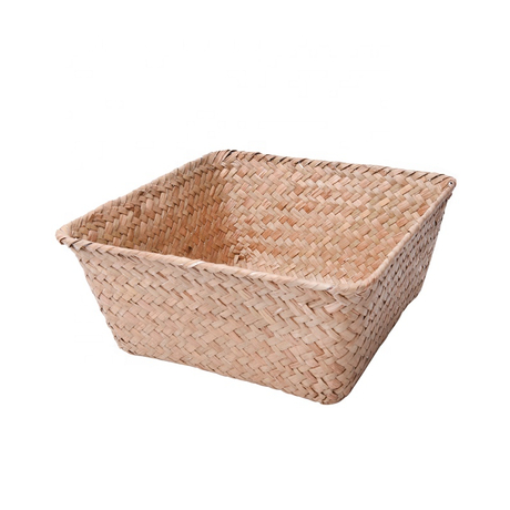 Nature Material Straw Square Storage Basket