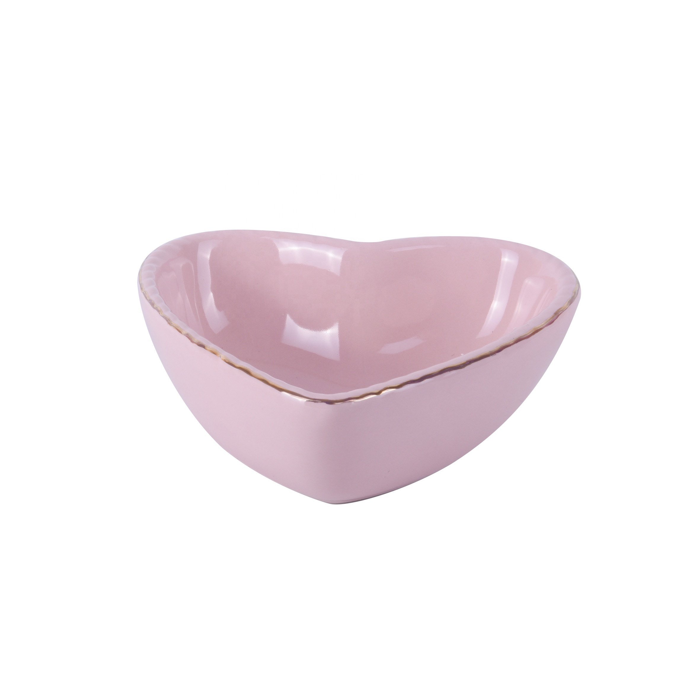 Pink Heart Shape Small Jewelry Storage Tray For Living Room Decor