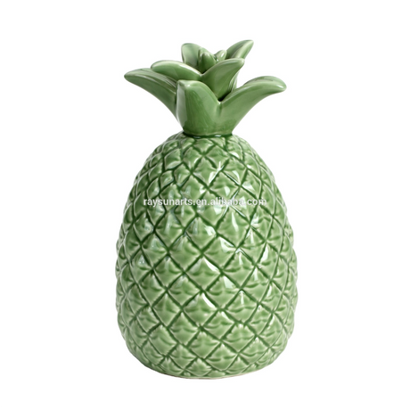 Porcelain Pineapple Stand Ornaments accent decor For Home decoration