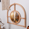 Light luxury decorative wall hanging rattan fashion mirrors for home decor