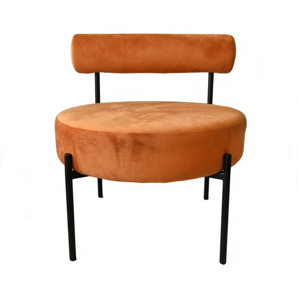 Modern Living Room Furniture velvet chairs with metal legs