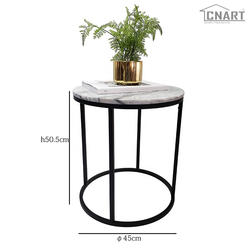 Hot selling custom nature marble side accent coffee table Living Room Furniture