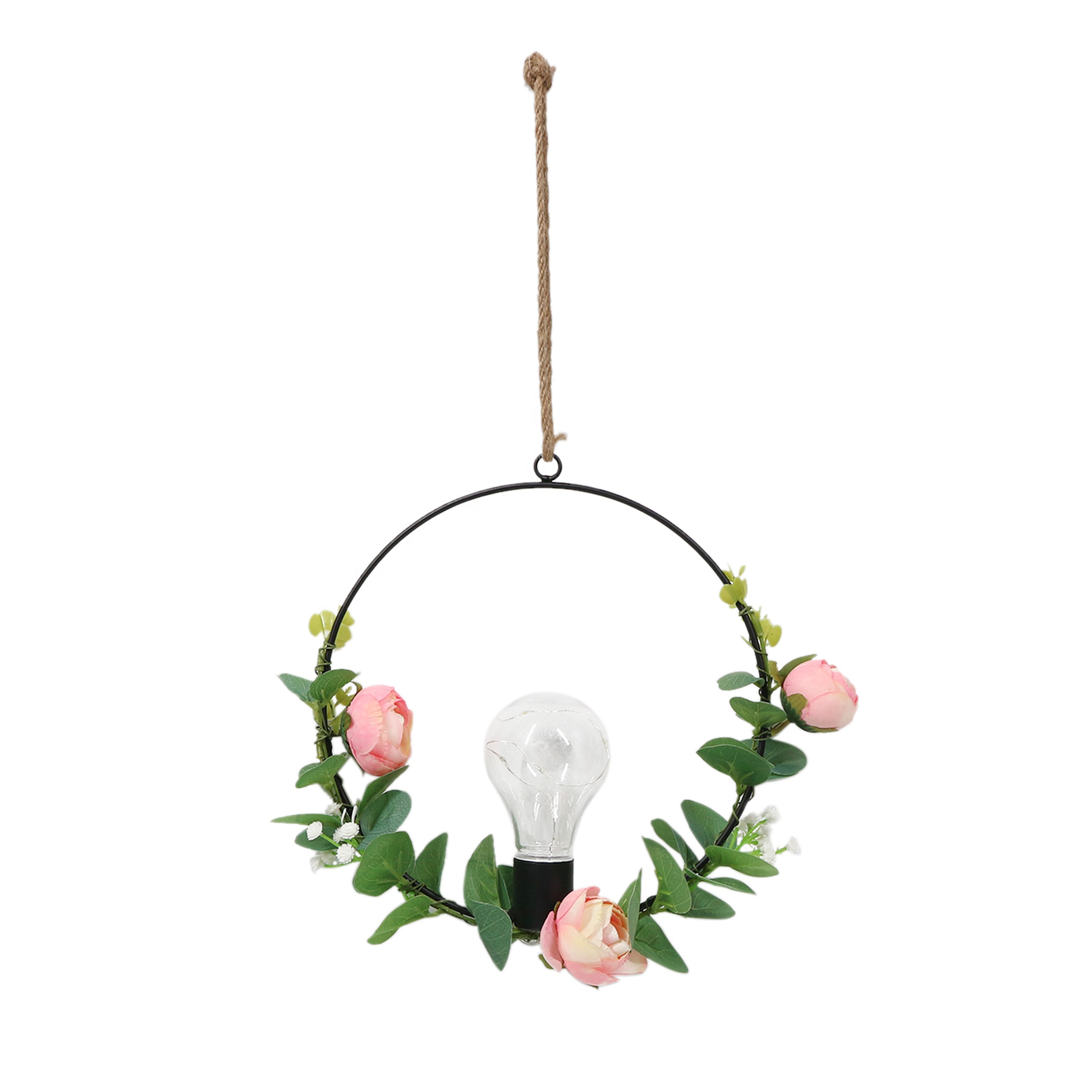 New Home Decorative Round Light up artificial flowers
